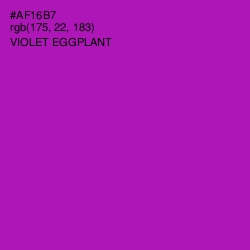 #AF16B7 - Violet Eggplant Color Image