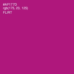 #AF177D - Flirt Color Image