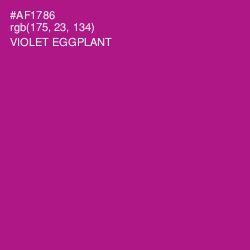 #AF1786 - Violet Eggplant Color Image