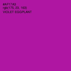 #AF17A3 - Violet Eggplant Color Image