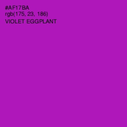 #AF17BA - Violet Eggplant Color Image