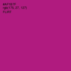 #AF1B7F - Flirt Color Image