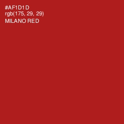 #AF1D1D - Milano Red Color Image