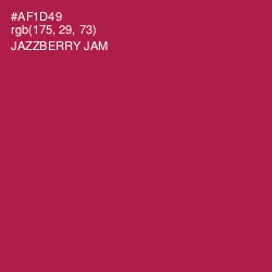 #AF1D49 - Jazzberry Jam Color Image