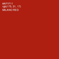#AF1F11 - Milano Red Color Image
