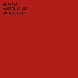 #AF1F16 - Milano Red Color Image