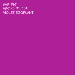 #AF1F97 - Violet Eggplant Color Image