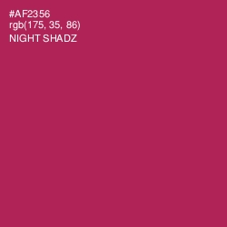 #AF2356 - Night Shadz Color Image