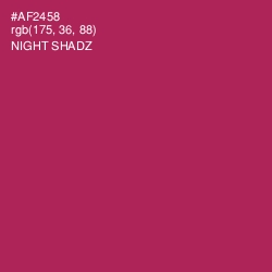 #AF2458 - Night Shadz Color Image