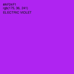 #AF24F1 - Electric Violet Color Image