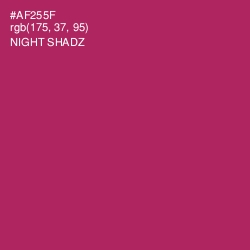 #AF255F - Night Shadz Color Image