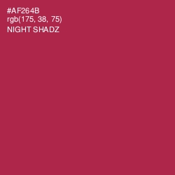 #AF264B - Night Shadz Color Image