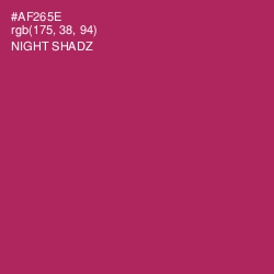 #AF265E - Night Shadz Color Image