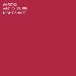 #AF2742 - Night Shadz Color Image