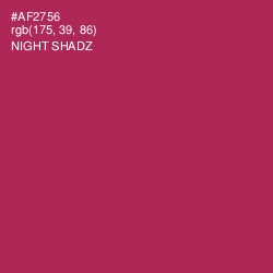 #AF2756 - Night Shadz Color Image