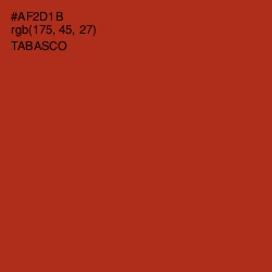 #AF2D1B - Tabasco Color Image