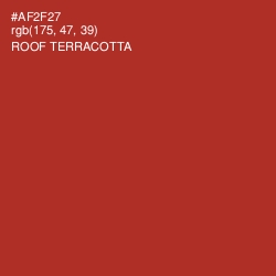 #AF2F27 - Roof Terracotta Color Image