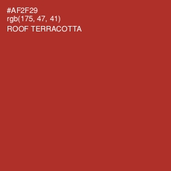 #AF2F29 - Roof Terracotta Color Image