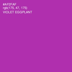 #AF2FAF - Violet Eggplant Color Image