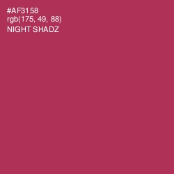 #AF3158 - Night Shadz Color Image
