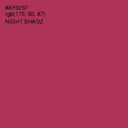 #AF3257 - Night Shadz Color Image