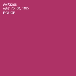#AF3266 - Rouge Color Image