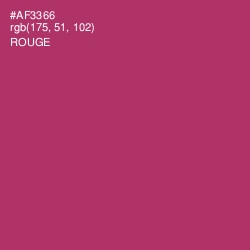 #AF3366 - Rouge Color Image