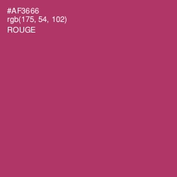 #AF3666 - Rouge Color Image