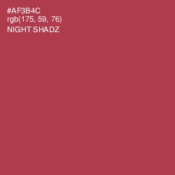 #AF3B4C - Night Shadz Color Image