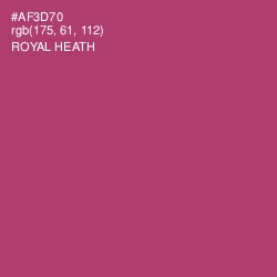 #AF3D70 - Royal Heath Color Image