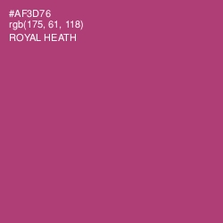 #AF3D76 - Royal Heath Color Image