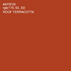 #AF3F20 - Roof Terracotta Color Image