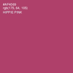 #AF4069 - Hippie Pink Color Image