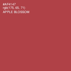 #AF4147 - Apple Blossom Color Image