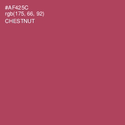#AF425C - Chestnut Color Image