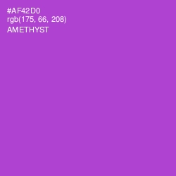 #AF42D0 - Amethyst Color Image