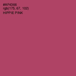 #AF4366 - Hippie Pink Color Image