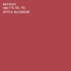 #AF454C - Apple Blossom Color Image