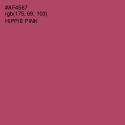 #AF4567 - Hippie Pink Color Image