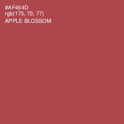 #AF464D - Apple Blossom Color Image