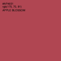 #AF4651 - Apple Blossom Color Image