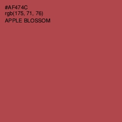 #AF474C - Apple Blossom Color Image