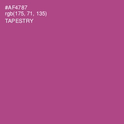#AF4787 - Tapestry Color Image