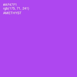 #AF47F1 - Amethyst Color Image
