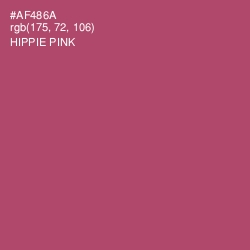 #AF486A - Hippie Pink Color Image