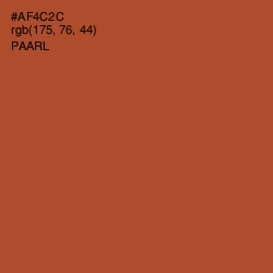 #AF4C2C - Paarl Color Image