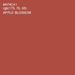 #AF4C41 - Apple Blossom Color Image