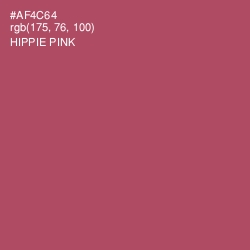 #AF4C64 - Hippie Pink Color Image