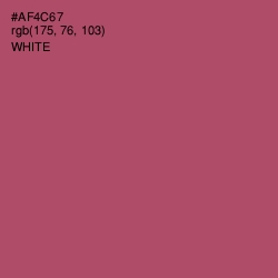 #AF4C67 - Hippie Pink Color Image