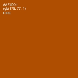 #AF4D01 - Fire Color Image